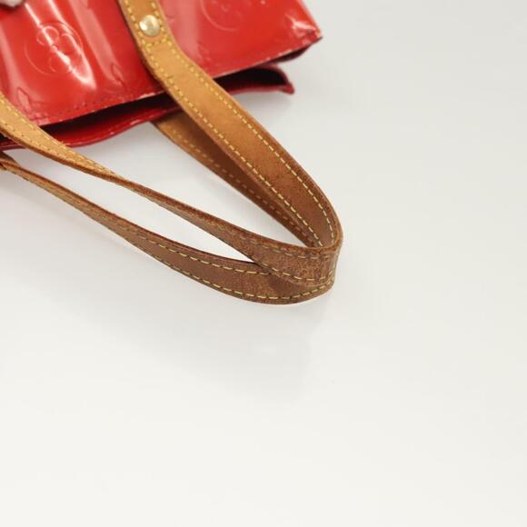 LOUIS VUITTON Monogram Vernis Reade PM Hand Bag Red Rouge M91088 - Picture 7 of 12